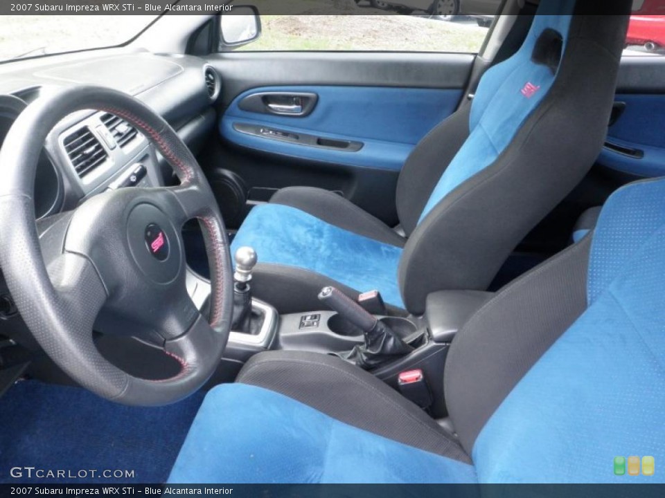 Blue Alcantara Interior Photo for the 2007 Subaru Impreza WRX STi #48286452