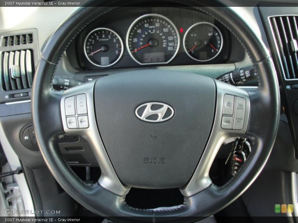 Gray Interior Steering Wheel for the 2007 Hyundai Veracruz SE #48286567