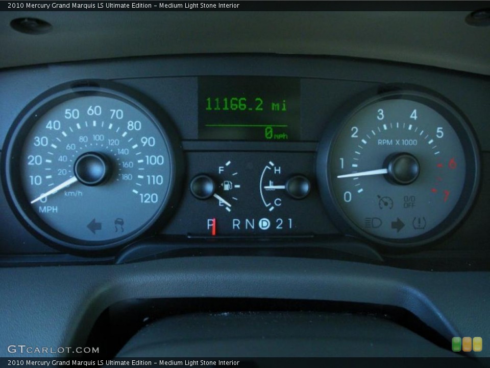 Medium Light Stone Interior Gauges for the 2010 Mercury Grand Marquis LS Ultimate Edition #48286804