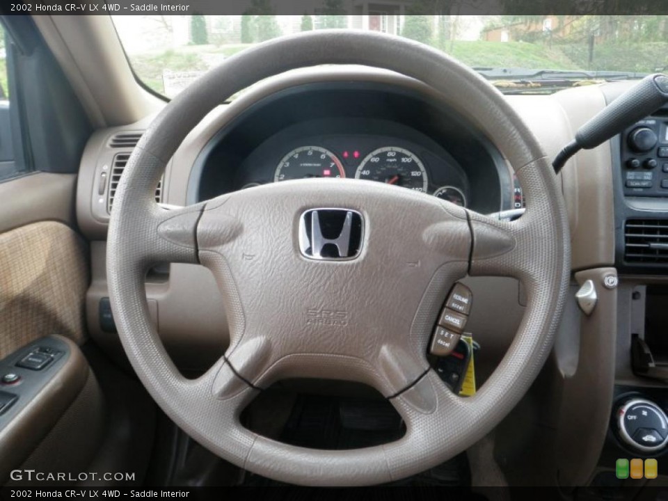 Saddle Interior Steering Wheel for the 2002 Honda CR-V LX 4WD #48287107