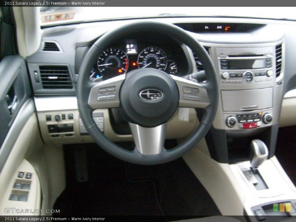 Warm Ivory Interior Dashboard for the 2011 Subaru Legacy 2.5i Premium #48288727