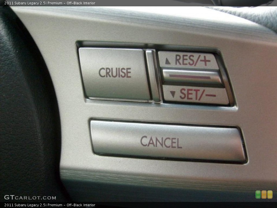 Off-Black Interior Controls for the 2011 Subaru Legacy 2.5i Premium #48289102