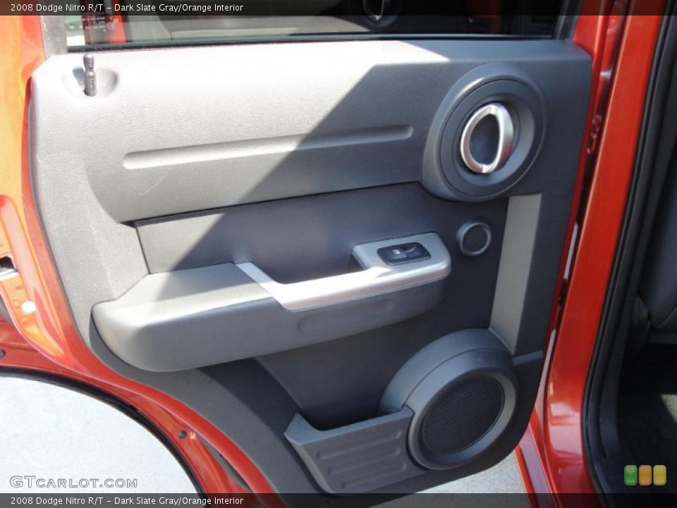 Dark Slate Gray/Orange Interior Door Panel for the 2008 Dodge Nitro R/T #48289804