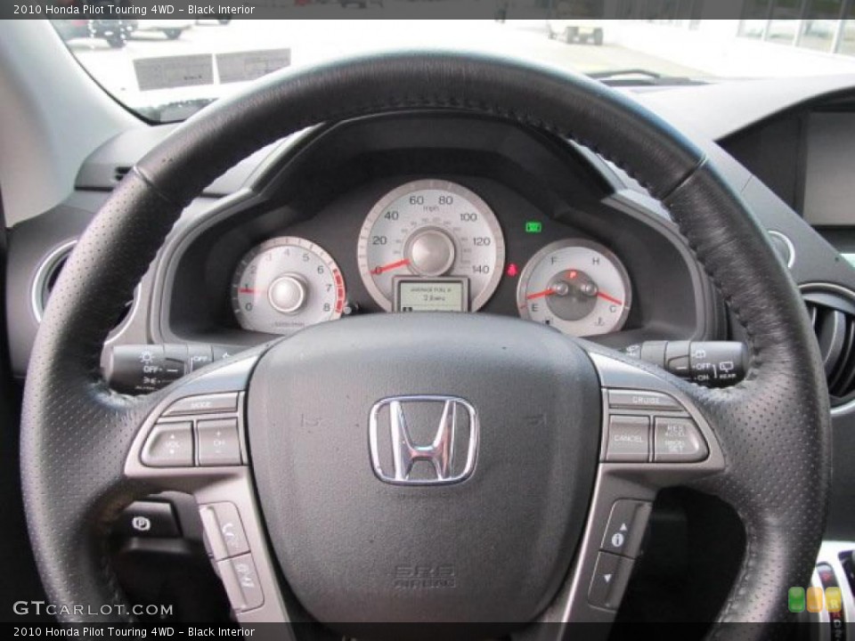 Black Interior Steering Wheel for the 2010 Honda Pilot Touring 4WD #48290218