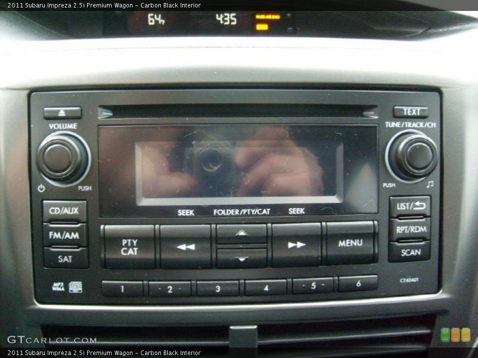 Carbon Black Interior Controls for the 2011 Subaru Impreza 2.5i Premium Wagon #48290692