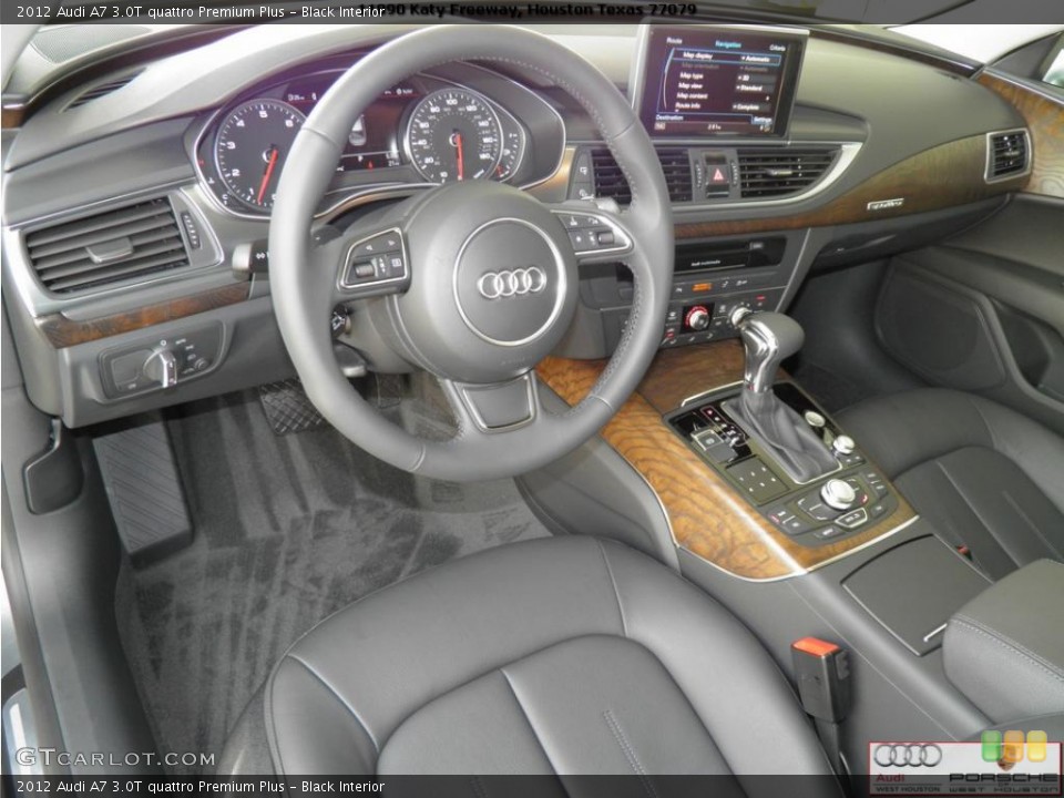 Black Interior Prime Interior for the 2012 Audi A7 3.0T quattro Premium Plus #48292933