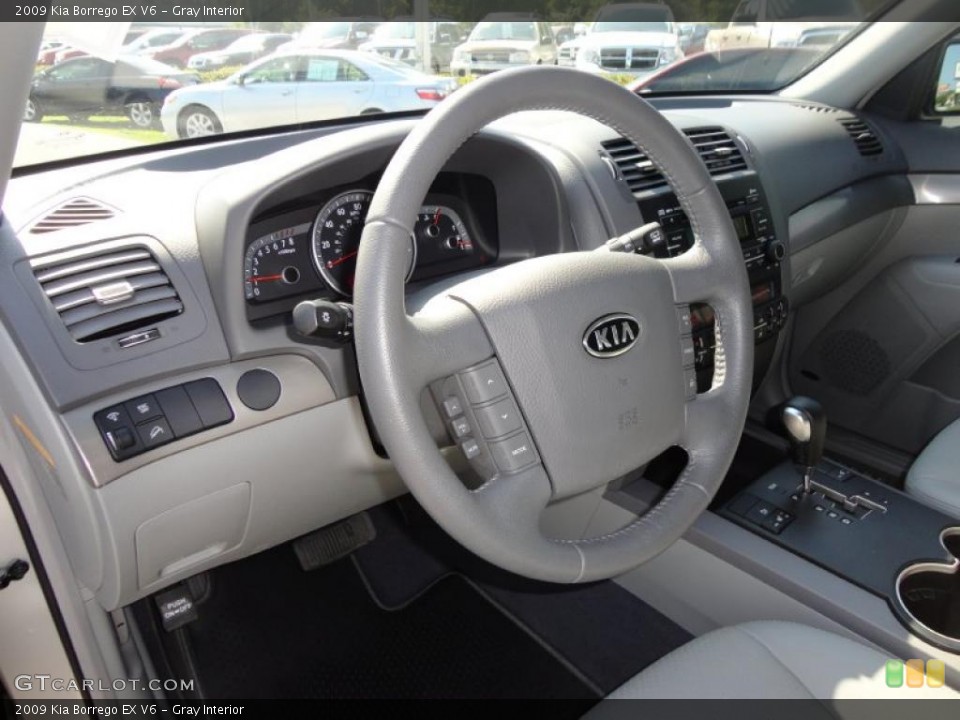 Gray Interior Steering Wheel for the 2009 Kia Borrego EX V6 #48293428