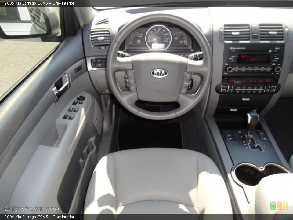 Gray Interior Dashboard for the 2009 Kia Borrego EX V6 #48293473