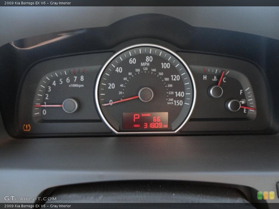 Gray Interior Gauges for the 2009 Kia Borrego EX V6 #48293767