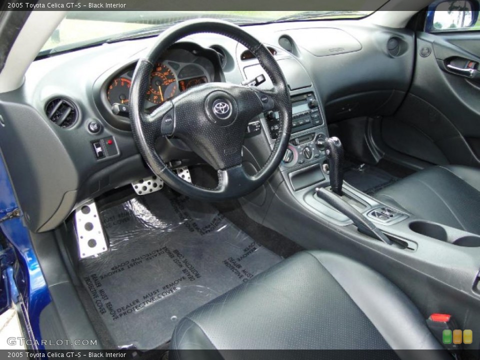 Black Interior Prime Interior for the 2005 Toyota Celica GT-S #48295165