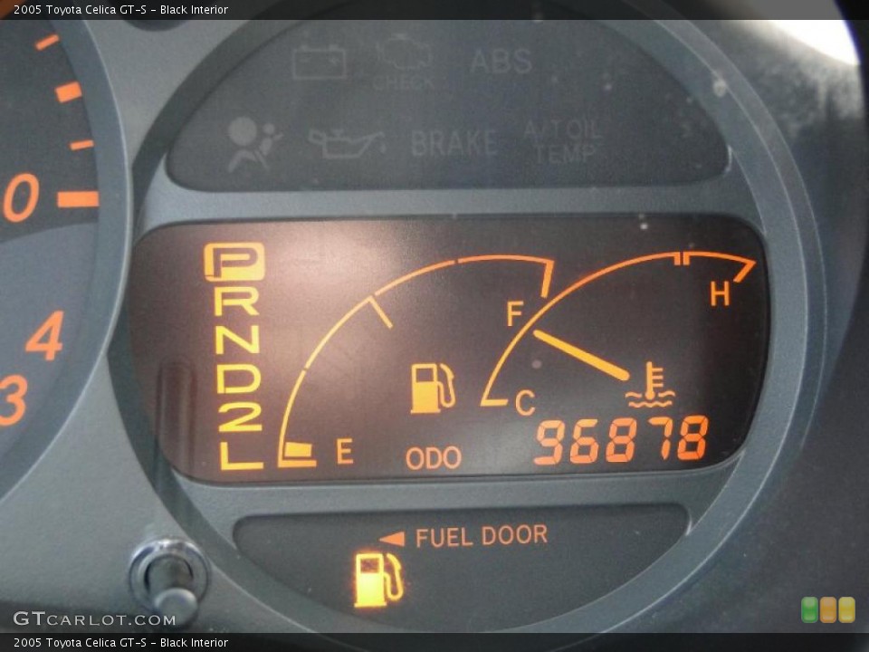 Black Interior Gauges for the 2005 Toyota Celica GT-S #48295267