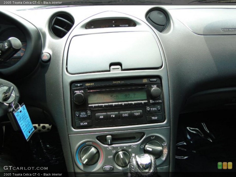 Black Interior Controls for the 2005 Toyota Celica GT-S #48295282