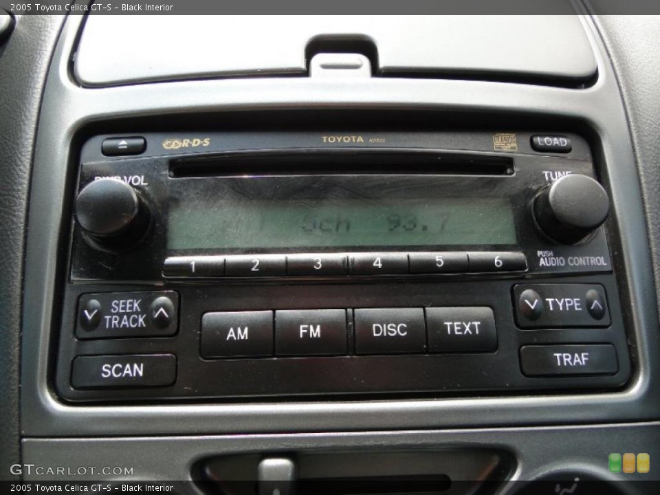 Black Interior Controls for the 2005 Toyota Celica GT-S #48295297