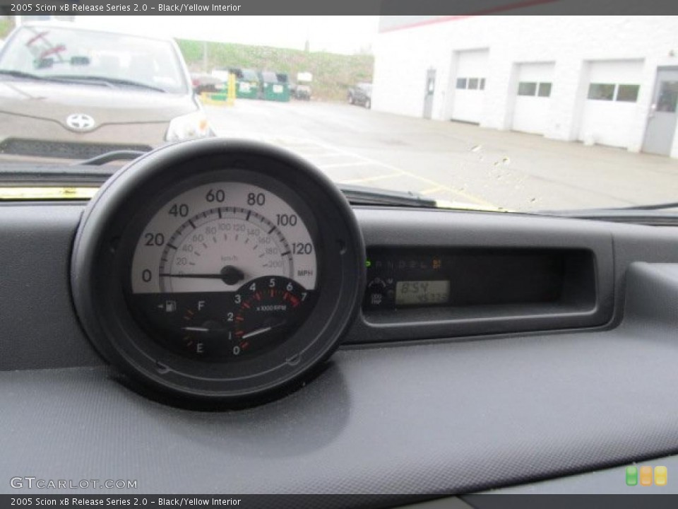 Black/Yellow Interior Gauges for the 2005 Scion xB Release Series 2.0 #48295837