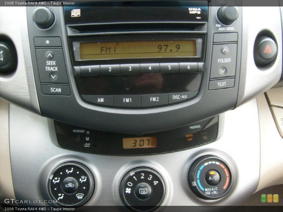Taupe Interior Controls for the 2008 Toyota RAV4 4WD #48296602