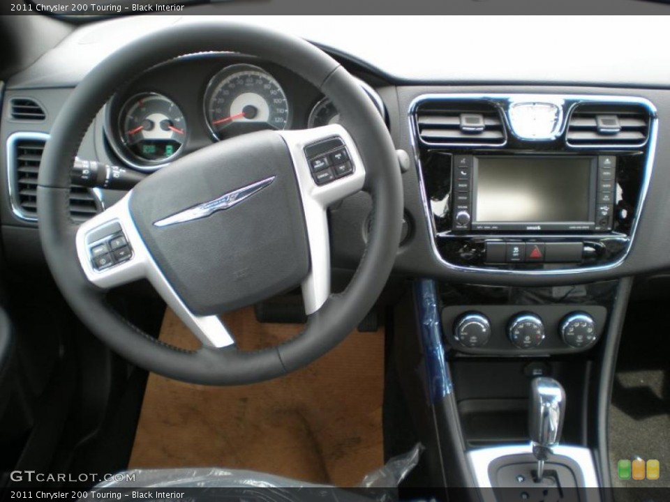Black Interior Steering Wheel for the 2011 Chrysler 200 Touring #48297436