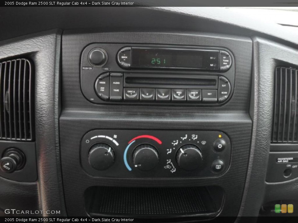 Dark Slate Gray Interior Controls for the 2005 Dodge Ram 2500 SLT Regular Cab 4x4 #48297478