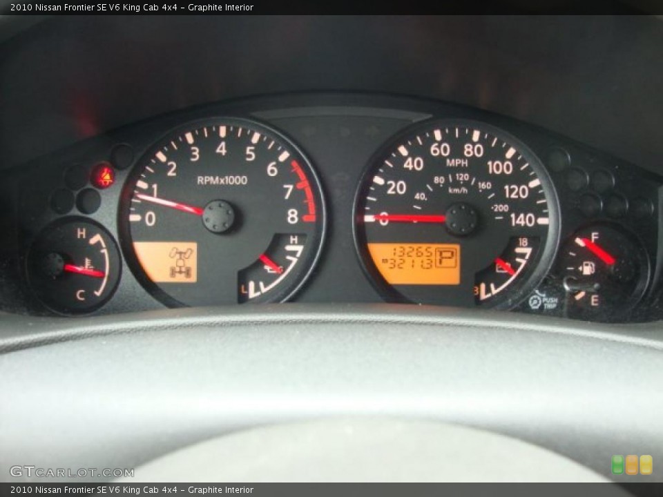 Graphite Interior Gauges for the 2010 Nissan Frontier SE V6 King Cab 4x4 #48297829