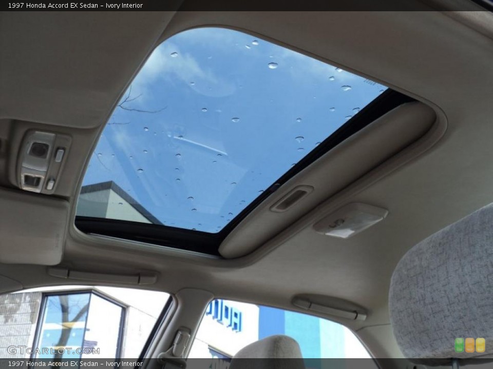 Ivory Interior Sunroof for the 1997 Honda Accord EX Sedan #48299446