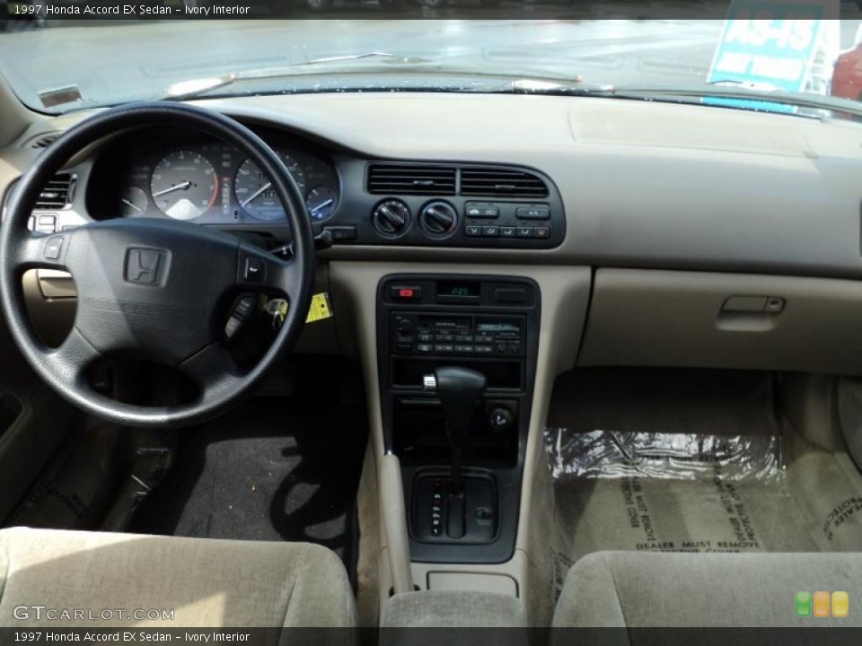Ivory Interior Dashboard for the 1997 Honda Accord EX Sedan #48299722