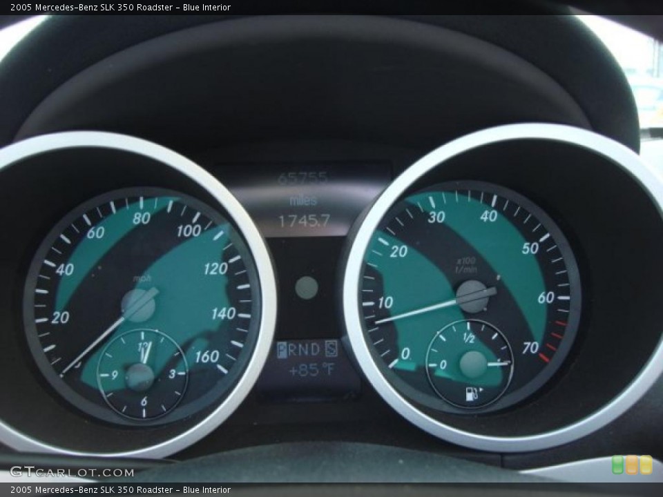 Blue Interior Gauges for the 2005 Mercedes-Benz SLK 350 Roadster #48301324