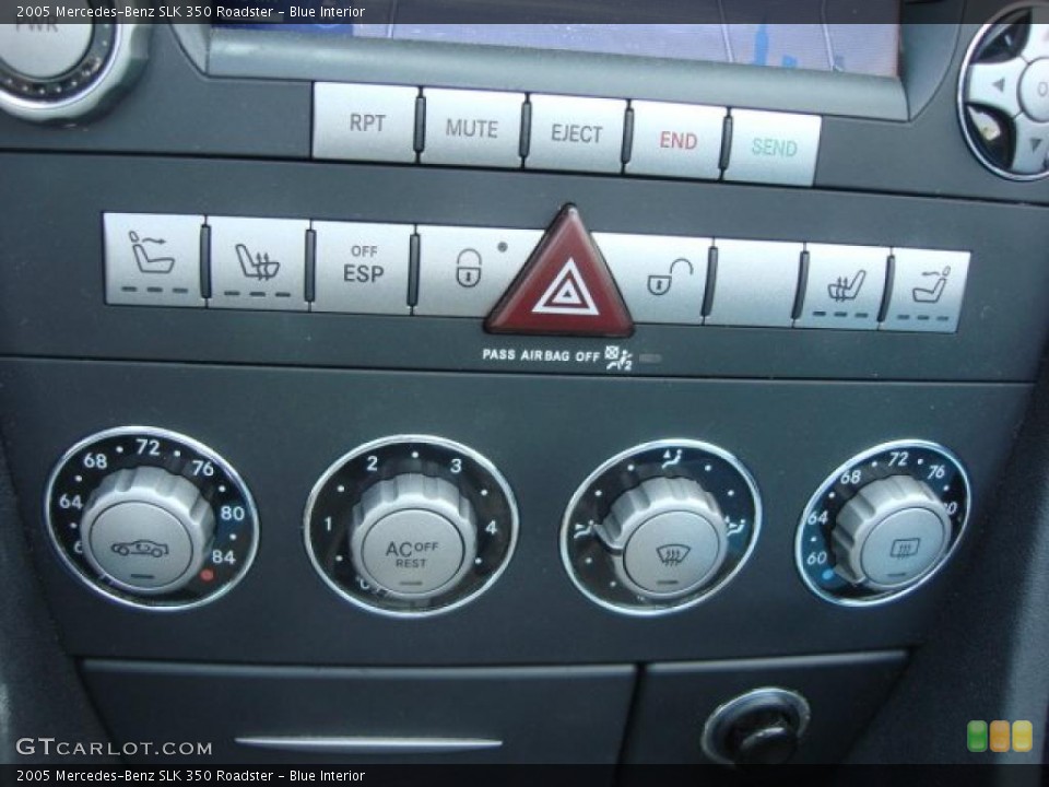 Blue Interior Controls for the 2005 Mercedes-Benz SLK 350 Roadster #48301354