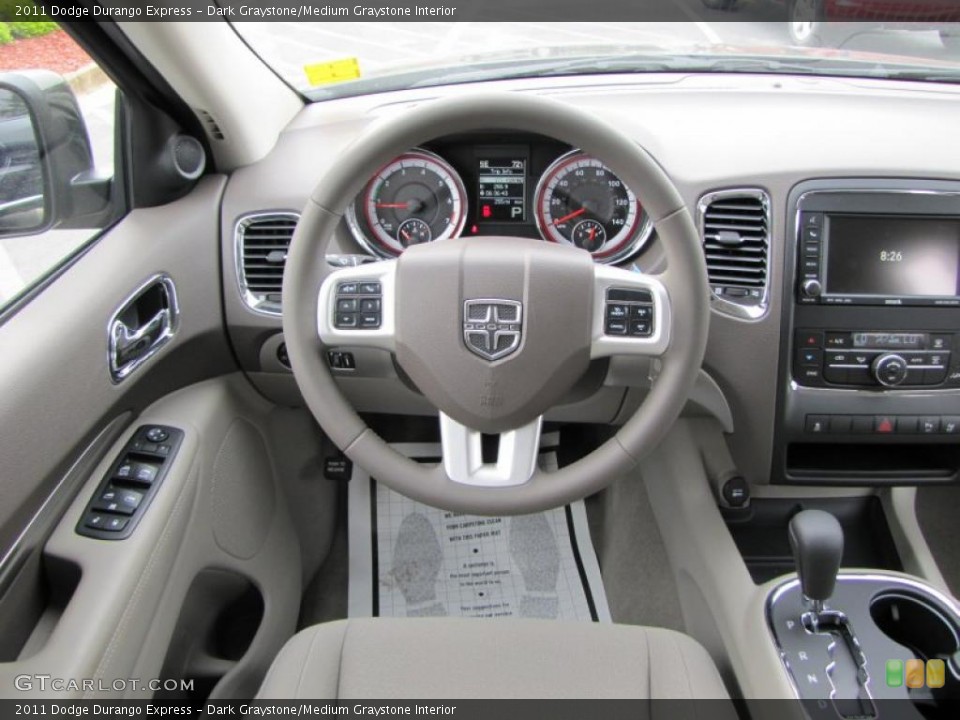 Dark Graystone/Medium Graystone Interior Steering Wheel for the 2011 Dodge Durango Express #48302407