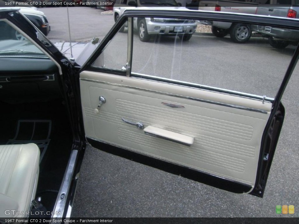 Parchment Interior Door Panel for the 1967 Pontiac GTO 2 Door Sport Coupe #48302750