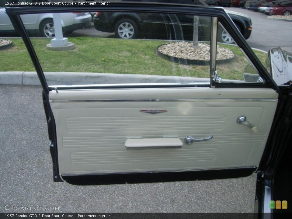 Parchment Interior Door Panel for the 1967 Pontiac GTO 2 Door Sport Coupe #48302782