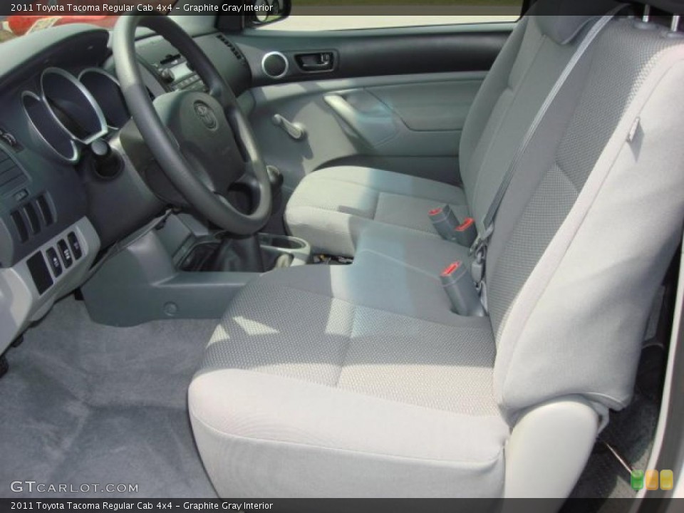 Graphite Gray Interior Photo for the 2011 Toyota Tacoma Regular Cab 4x4 #48303862