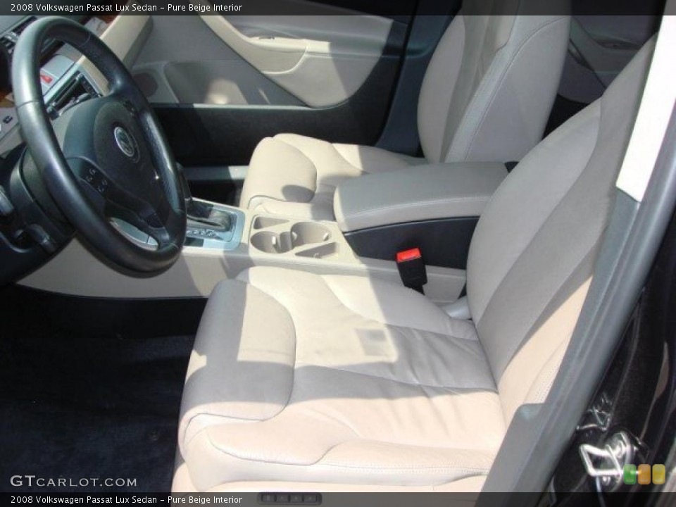 Pure Beige Interior Photo for the 2008 Volkswagen Passat Lux Sedan #48304726