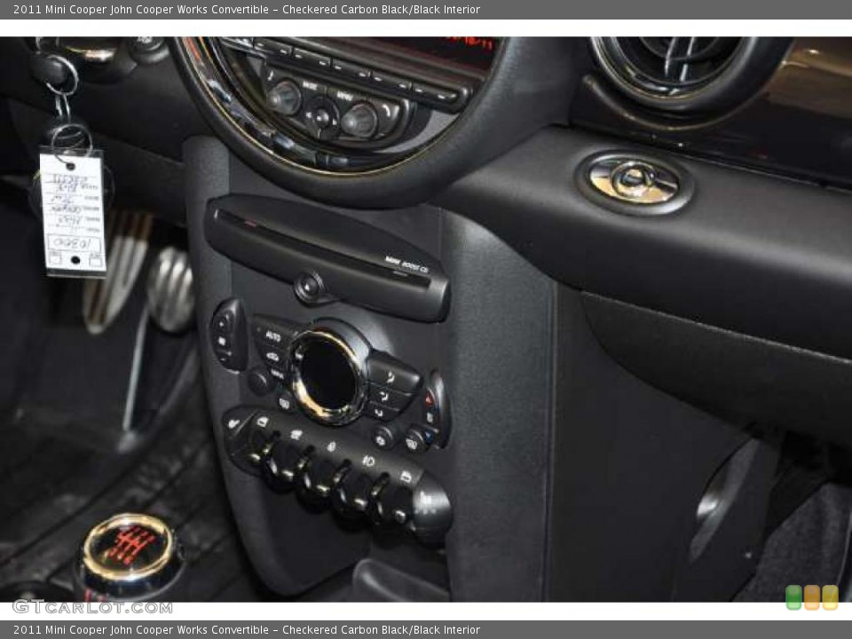 Checkered Carbon Black/Black Interior Controls for the 2011 Mini Cooper John Cooper Works Convertible #48305515
