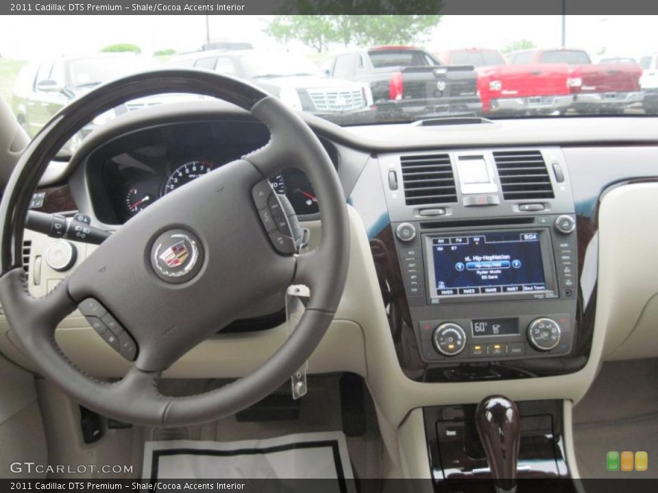Shale/Cocoa Accents Interior Steering Wheel for the 2011 Cadillac DTS Premium #48305608