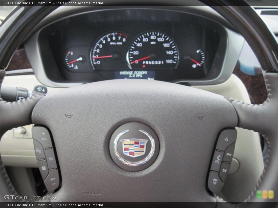 Shale/Cocoa Accents Interior Gauges for the 2011 Cadillac DTS Premium #48305725