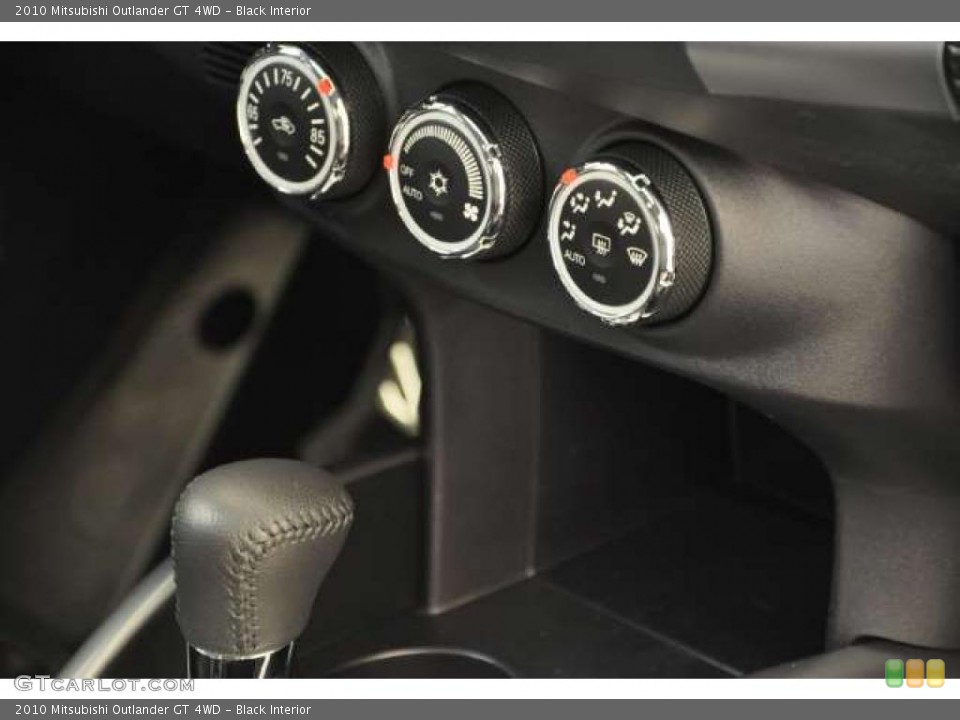 Black Interior Controls for the 2010 Mitsubishi Outlander GT 4WD #48306019
