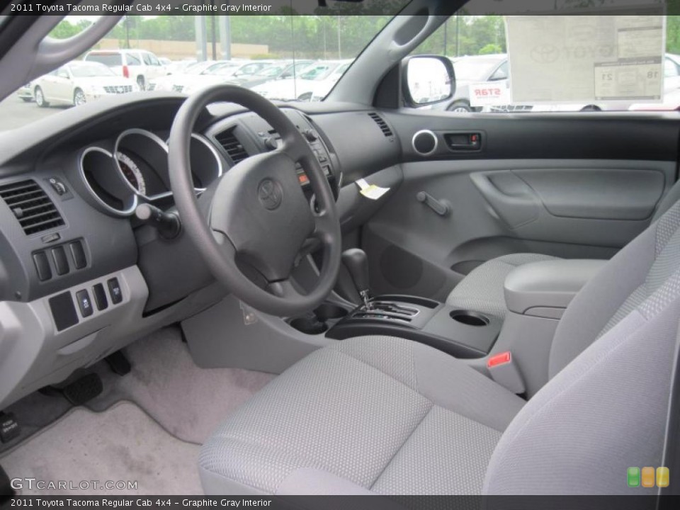 Graphite Gray Interior Prime Interior for the 2011 Toyota Tacoma Regular Cab 4x4 #48306322
