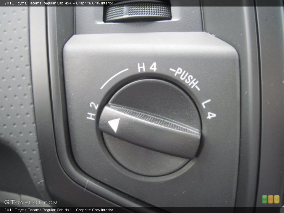 Graphite Gray Interior Controls for the 2011 Toyota Tacoma Regular Cab 4x4 #48306349