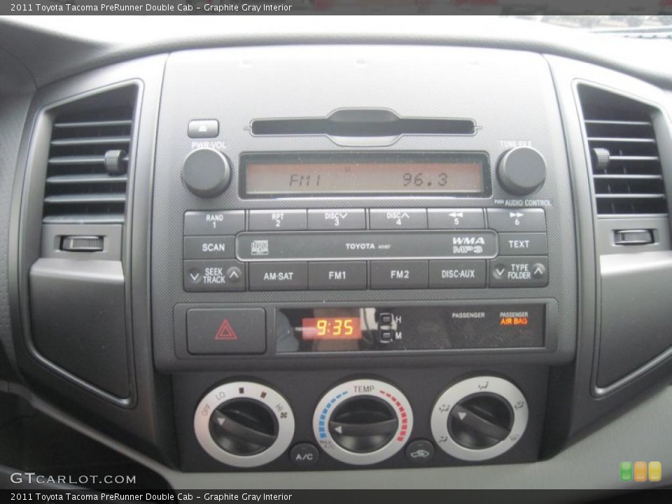 Graphite Gray Interior Controls for the 2011 Toyota Tacoma PreRunner Double Cab #48306580