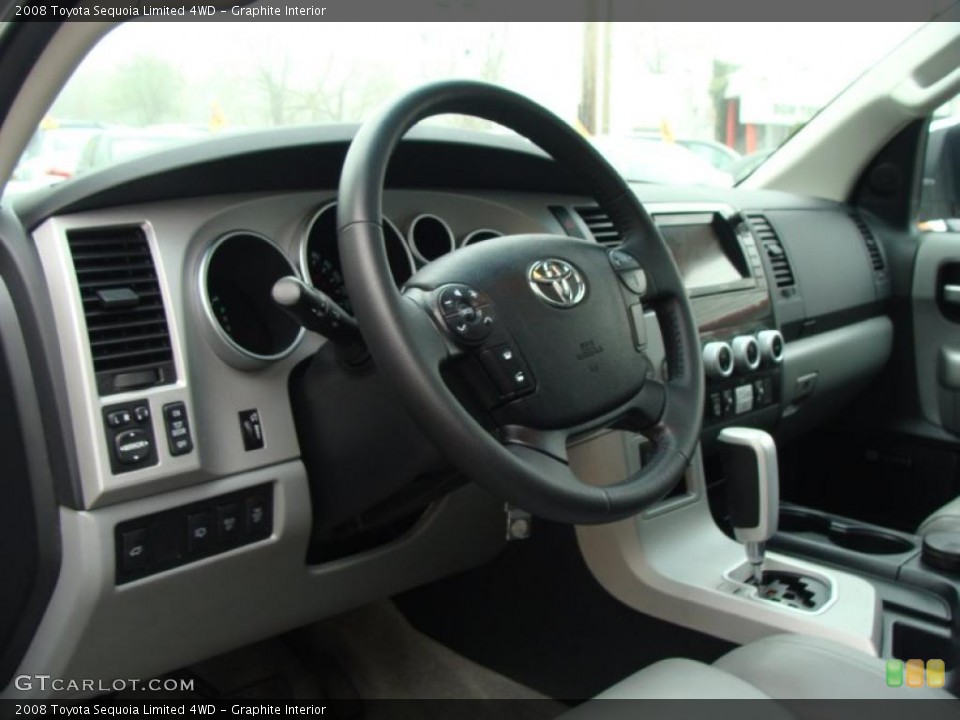 Graphite Interior Steering Wheel for the 2008 Toyota Sequoia Limited 4WD #48307156
