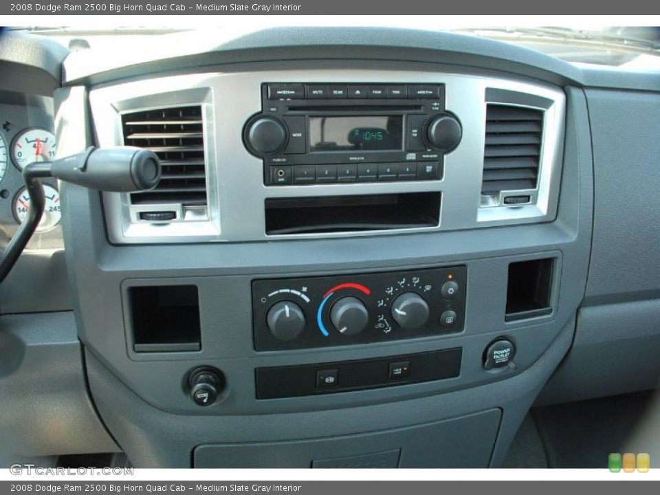 Medium Slate Gray Interior Controls for the 2008 Dodge Ram 2500 Big Horn Quad Cab #48307858