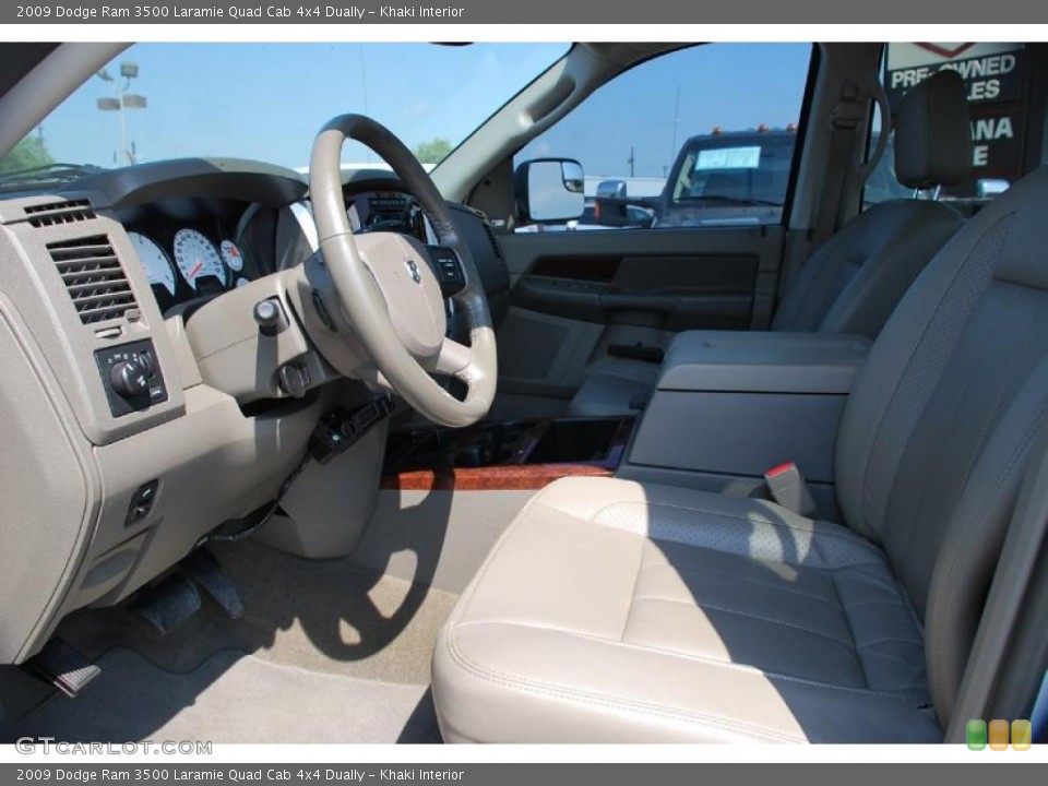 Khaki Interior Photo for the 2009 Dodge Ram 3500 Laramie Quad Cab 4x4 Dually #48308245