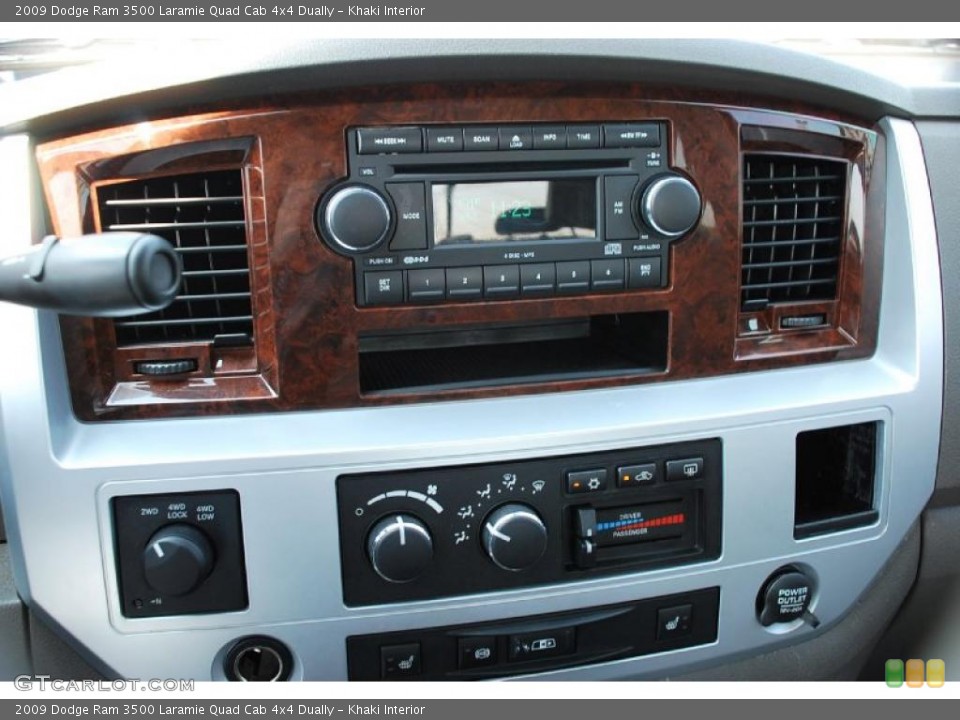 Khaki Interior Controls for the 2009 Dodge Ram 3500 Laramie Quad Cab 4x4 Dually #48308386