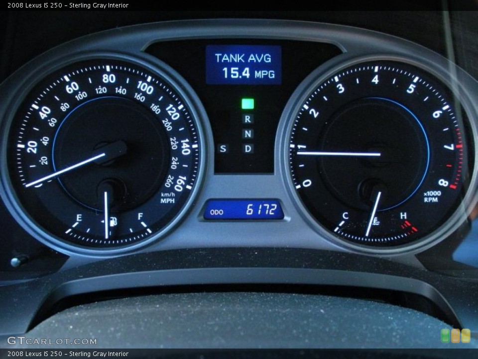 Sterling Gray Interior Gauges for the 2008 Lexus IS 250 #48308779