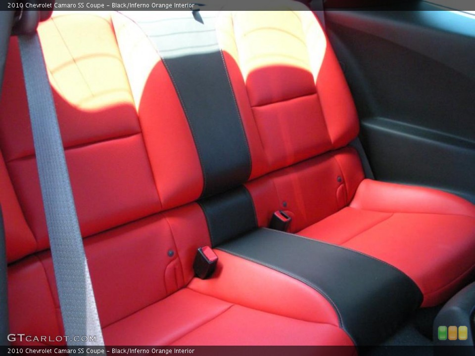 Black/Inferno Orange Interior Photo for the 2010 Chevrolet Camaro SS Coupe #48309124