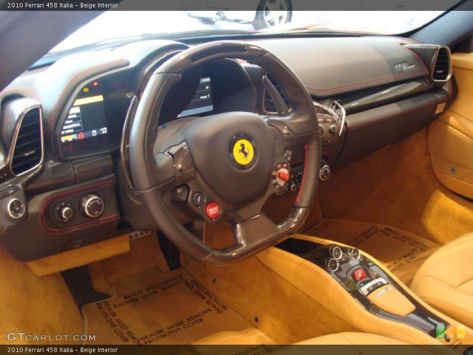 Beige Interior Prime Interior for the 2010 Ferrari 458 Italia #48310105