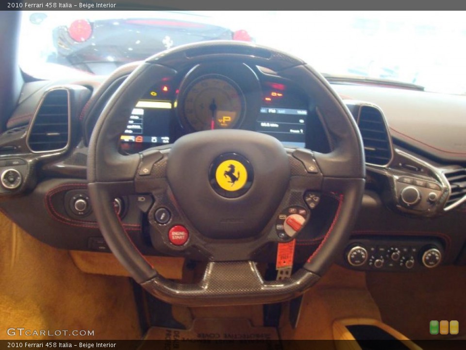 Beige Interior Steering Wheel for the 2010 Ferrari 458 Italia #48310123