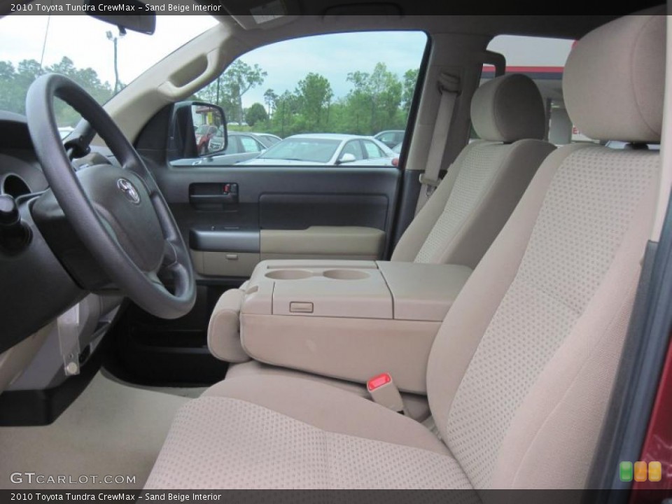 Sand Beige Interior Photo for the 2010 Toyota Tundra CrewMax #48310525