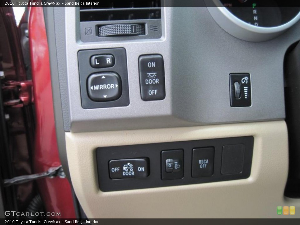 Sand Beige Interior Controls for the 2010 Toyota Tundra CrewMax #48310540