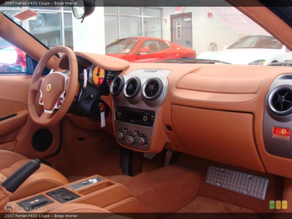 Beige Interior Dashboard for the 2007 Ferrari F430 Coupe #48310552