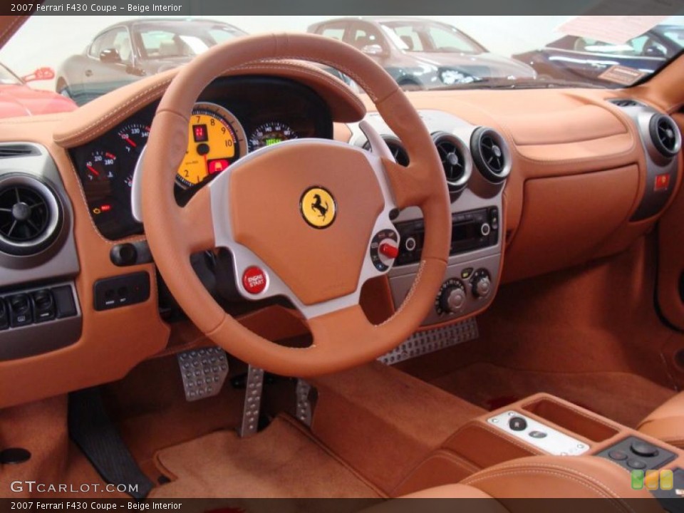 Beige Interior Dashboard for the 2007 Ferrari F430 Coupe #48310576